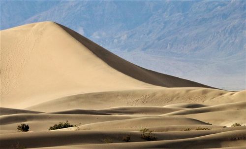 Scenic view of desert against sky