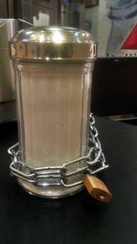 Close-up of drink on table