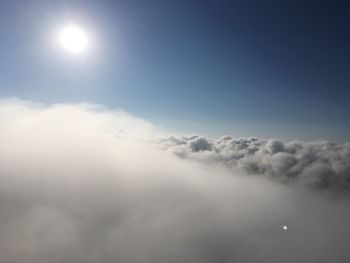 Low angle view of moon in sky