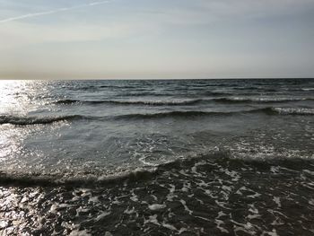 Scenic view of sea against sky