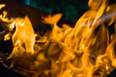 Close-up of fire