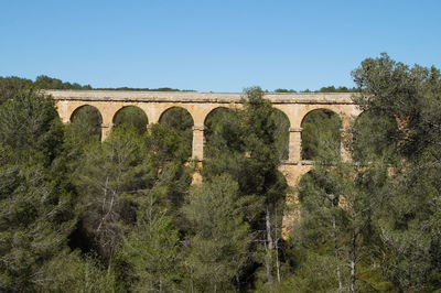 Bridge against clear sky