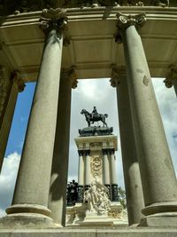 Low angle view of statue