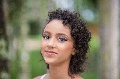 Portrait of beautiful young woman