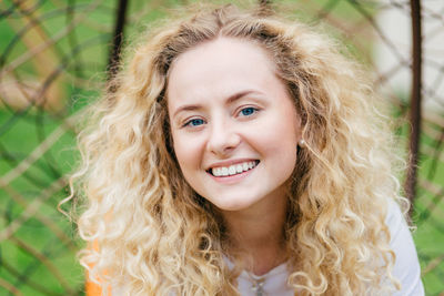 Portrait of smiling young woman