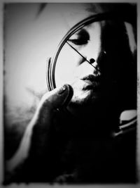 Close-up portrait of man