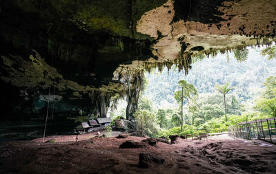 Scenic view of cave