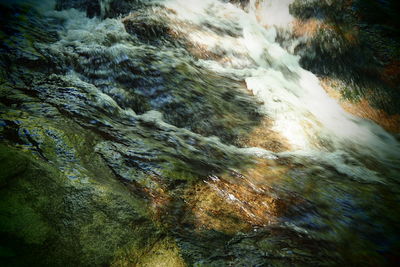 Full frame shot of waterfall