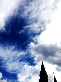 Low angle view of castle against sky