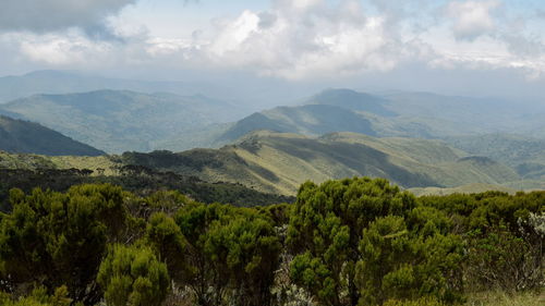 Scenic mountain ranges in rural kenya, aberdare ranges, kenya