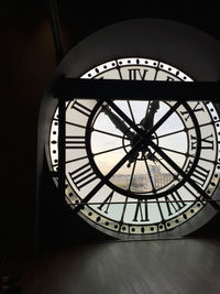 Low angle view of clock