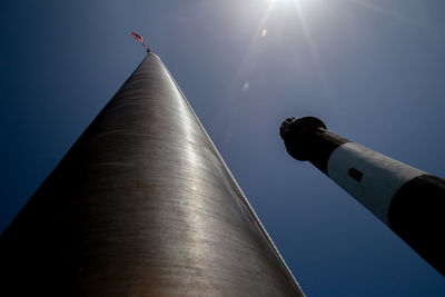 Low angle view of building against clear sky