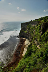 Pura uluwatu viewpoint landscape, bali indonesia