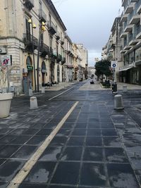 City street against clear sky