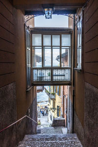 Alley amidst buildings in city