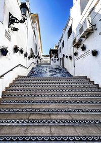 Benahavis street view with blue tiles