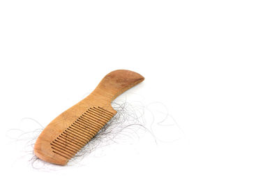 Close-up of cake against white background