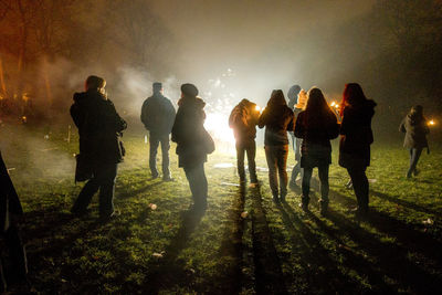 People during sunset