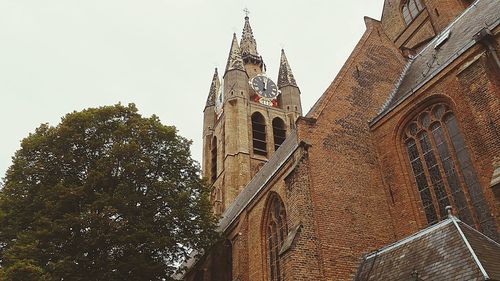 Low angle view of traditional building against sky