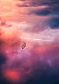 Scenic view of hot air balloon in sky