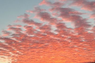 Low angle view of multi colored sky during sunset