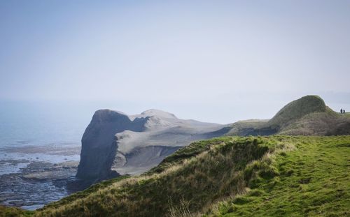 Scenic view of landscape against clear sky