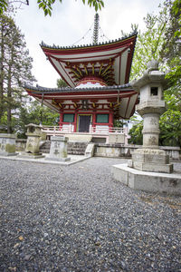 Exterior of temple building