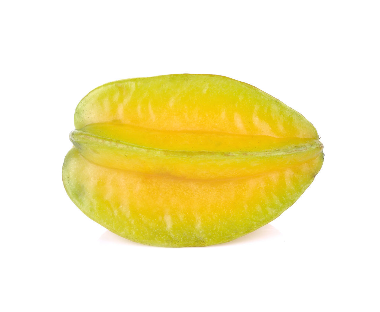 CLOSE-UP OF YELLOW FRUIT AGAINST WHITE BACKGROUND