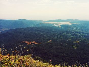 Scenic view of mountains