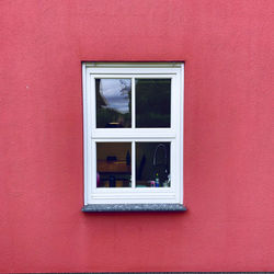 Close-up of window on wall