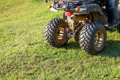 Tractor on field