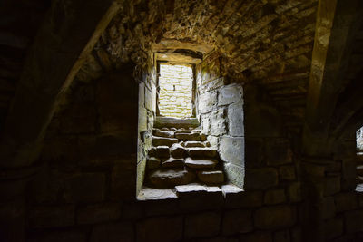 Interior of abandoned building