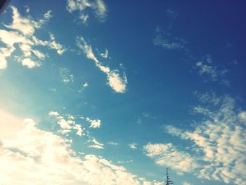 Low angle view of cloudy sky