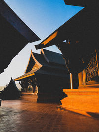 View of temple building against sky