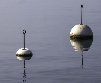 Reflection of street light in water