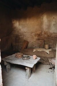 Interior of abandoned house