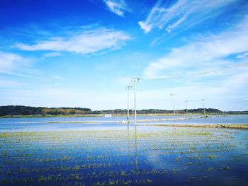 Scenic view of sea against sky