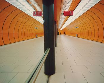 Empty subway tunnel