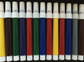 Close-up of multi colored pencils