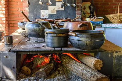 Kitchen utensils on wood