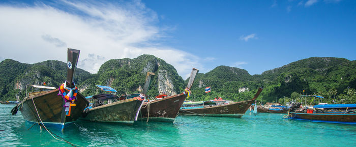 Panoramic view of sea against sky