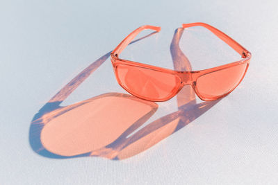 High angle view of sunglasses on table