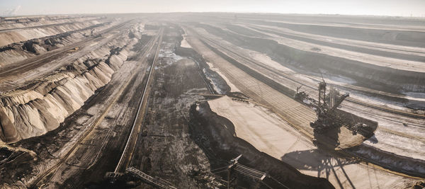 Aerial view of landscape against sky