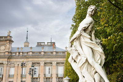 Low angle view of statue