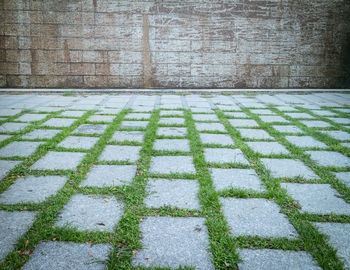 Shadow of paving stone