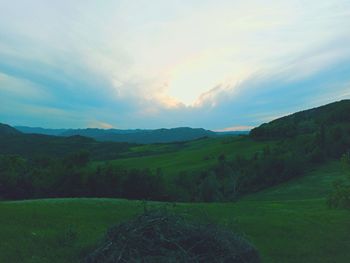 Scenic view of landscape against sky