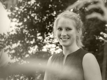 Portrait of smiling young woman
