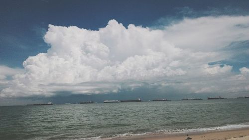 Scenic view of sea against sky