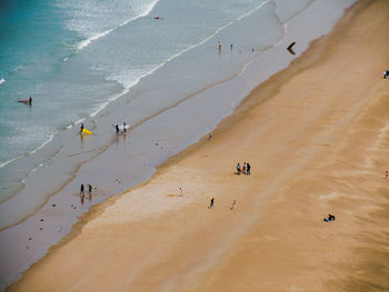 People enjoying at beach