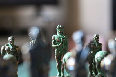 Close-up of figurines for sale